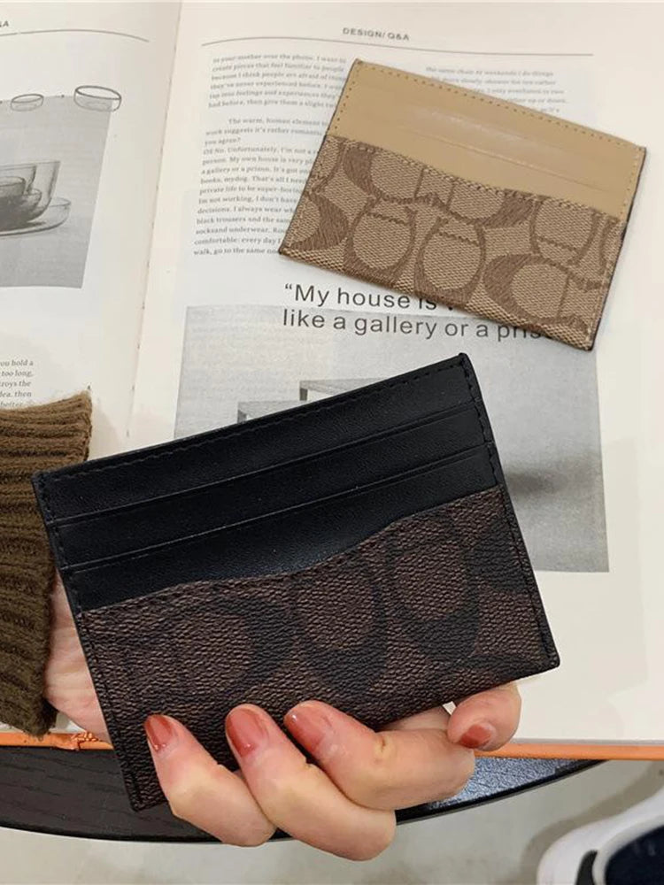 Luxury Design Multi-Function Wallet for Women Card Holder Geometric Pattern Unisex Short Keep Eye Catching