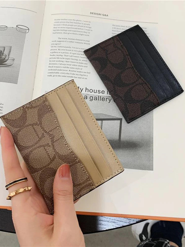 Luxury Design Multi-Function Wallet for Women Card Holder Geometric Pattern Unisex Short Keep Eye Catching