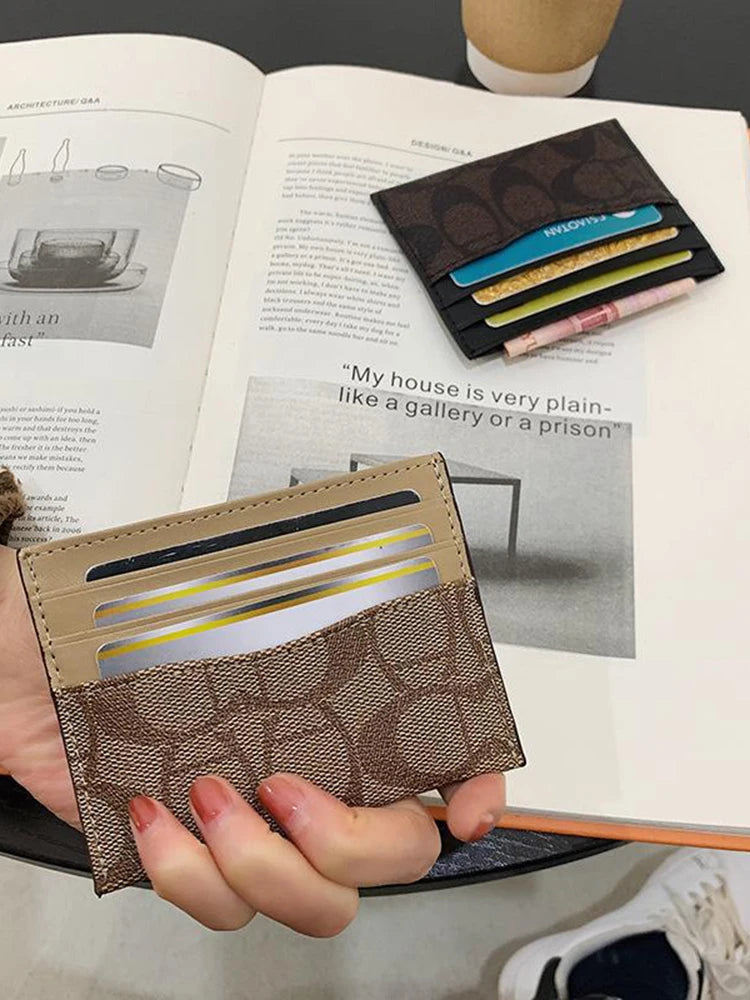 Luxury Design Multi-Function Wallet for Women Card Holder Geometric Pattern Unisex Short Keep Eye Catching